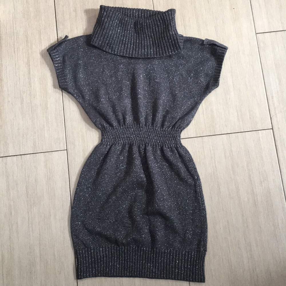 Girls Dark gray with silver Dress - Picture 1 of 8